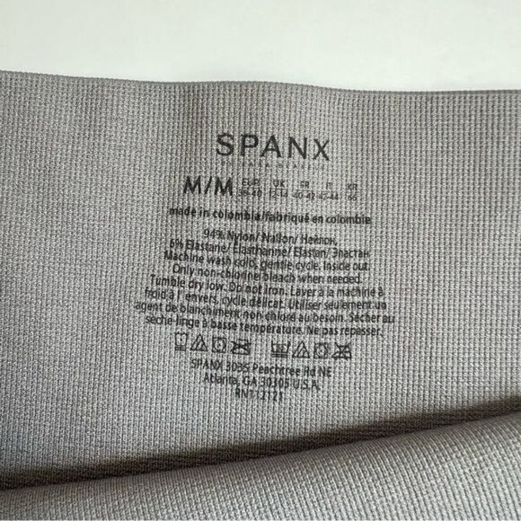 SPANX Cropped Look at Me Now Seamless Leggings in Sage Camo - M - Picture 8 of 9